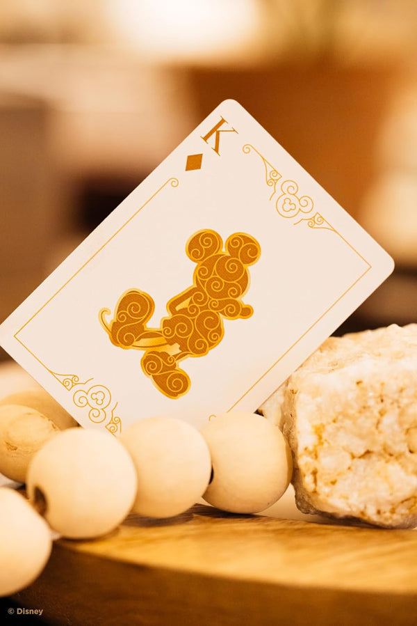 Disney Mickey Mouse Inspired Black and Gold Playing Cards