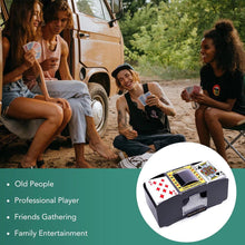 Automatic Card Shuffler, Battery Operated Card Dealer Machine, Electric Casino Card Shuffler for UNO, Blackjack, Texas Hold'Em, Home Card Games