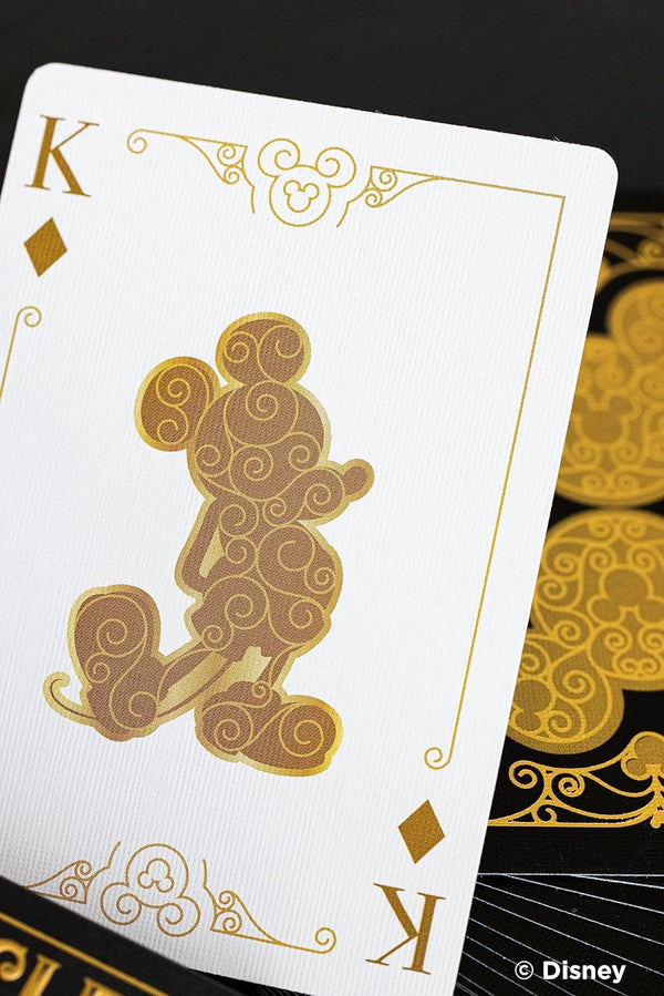 Disney Mickey Mouse Inspired Black and Gold Playing Cards