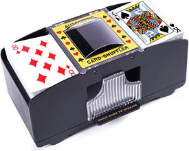 Automatic Card Shuffler, Battery Operated Card Dealer Machine, Electric Casino Card Shuffler for UNO, Blackjack, Texas Hold'Em, Home Card Games